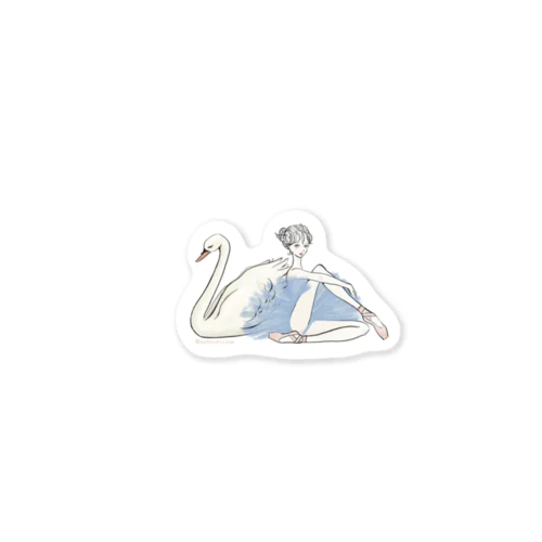 SWANGIRL_STICKER1 Sticker