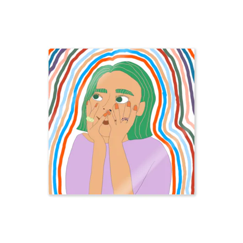 kyuntoshitahi Sticker