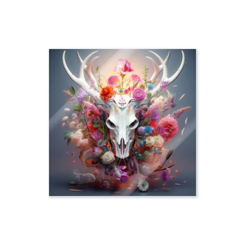 Flower huntingtrophy Sticker