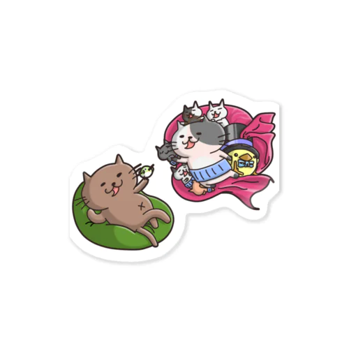 にゃん地創造だにゃん(枠なし) Sticker