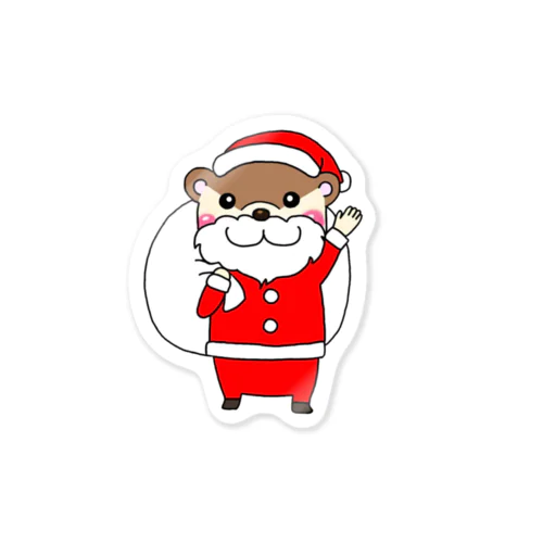 サンタクロースカワウソ Sticker