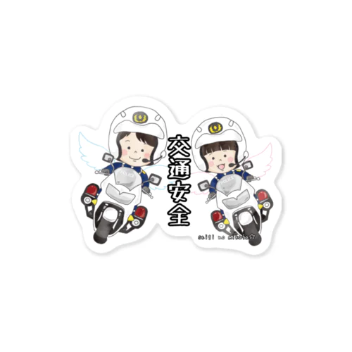 交通安全ステッカー Sticker