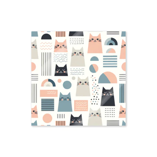 ニャンディックパターン Sticker