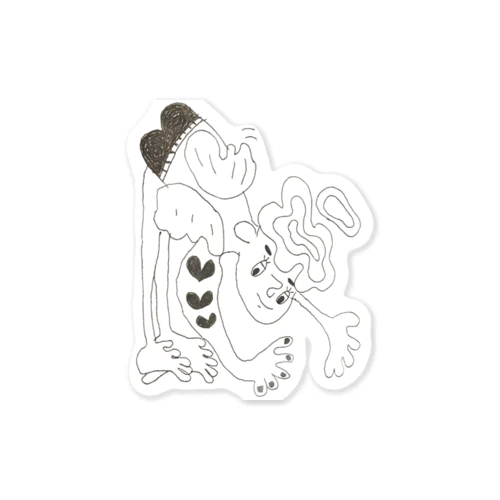天使　tatoo Sticker
