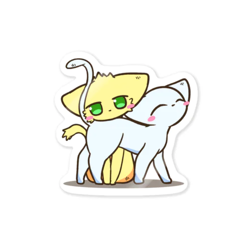 なかよし【ニャン&ニャン】 Sticker