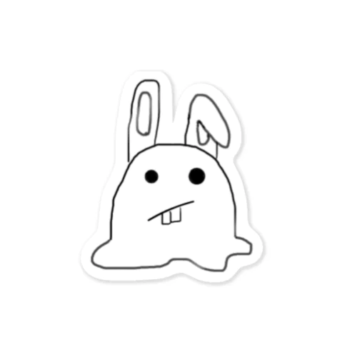 雪解け ウサギ Sticker
