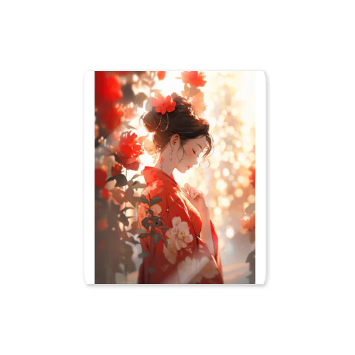 kimono girl Sticker