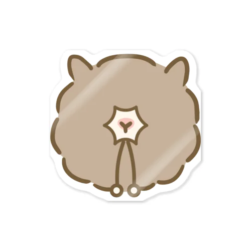 アルパーカーくん、頭ver Sticker