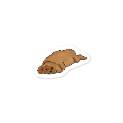 よく眠る犬 Sticker
