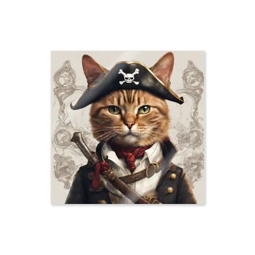 猫海賊団シリーズ★ジャック船長 Sticker