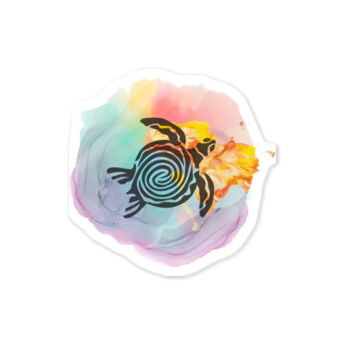 Coral Reef Turtle Sticker