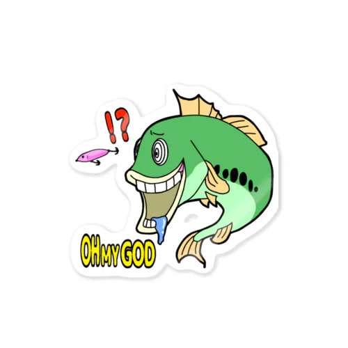 ブラバくん　OH MY GOD カラー Sticker