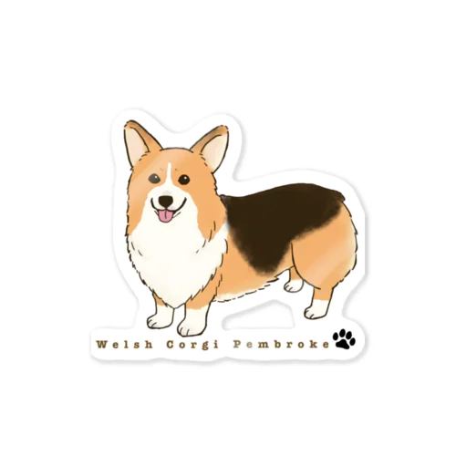 ごきげんトライコーギー Sticker