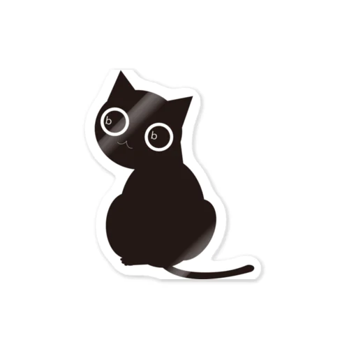 くろねこｂｂふりかえり Sticker