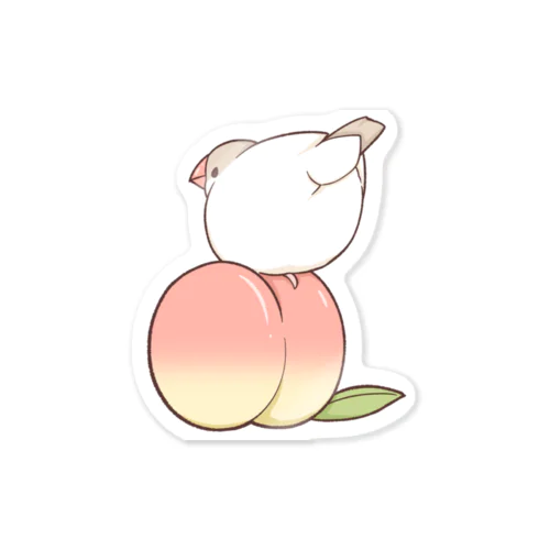 山梨の文鳥 Sticker