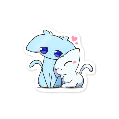 あおニャンさん＆ニャンさん Sticker