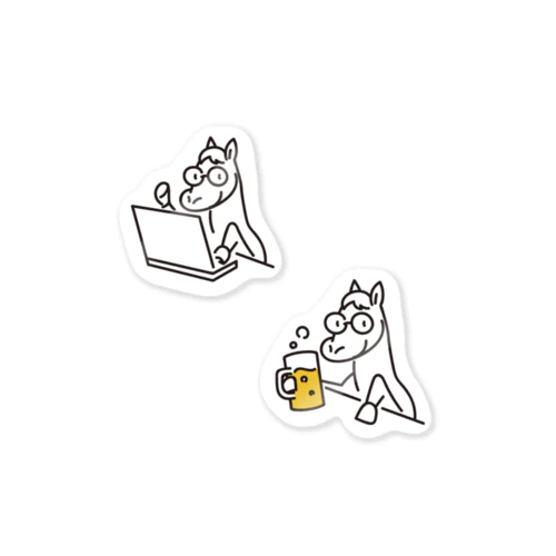 ステッカーセット (楽＆旨) Sticker