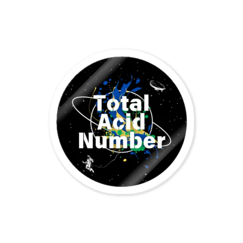 Total Acid Number （black logo） Sticker