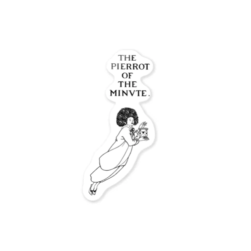たまゆらのピエロ THE PIERROT OF THE MINVTE 1897 ✜ Aubrey Beardsley オーブリー・ビアズリー Sticker