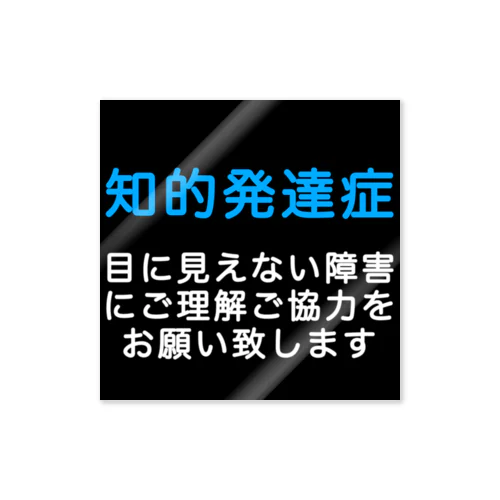 知的発達症　知的障害　目に見えない障害 Sticker