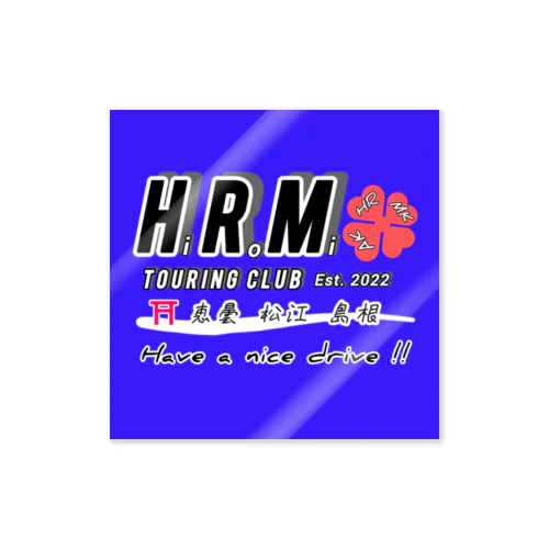 HiRoMi会 ステッカー（アズライト） Sticker