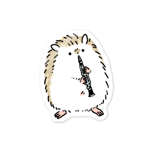 ハリネズミとクラリネット Sticker