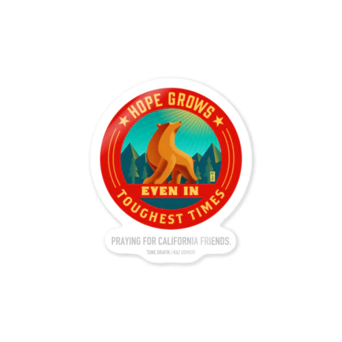 PRAYING FOR CALIFORNIA FRIENDS Sticker