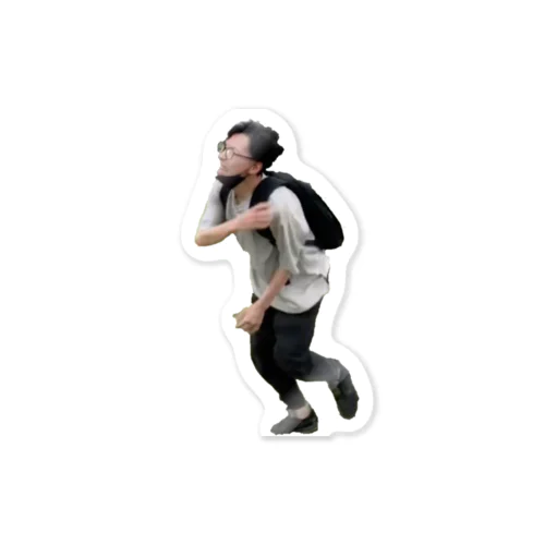 走るアキト Sticker