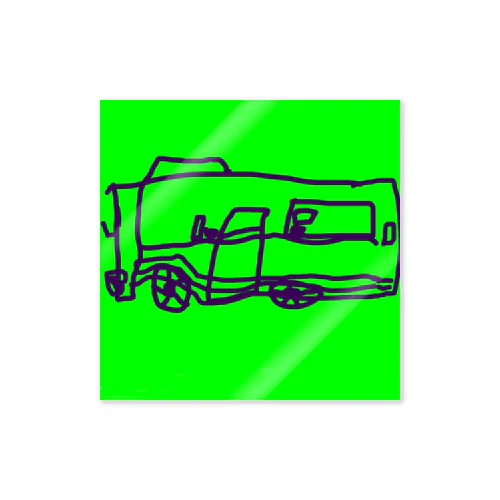 市バスのステッカー Sticker