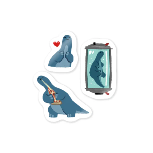 kyoryu_life（いろいろ）/ステッカー（小） Sticker