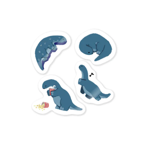 kyoryu_life（いろいろ）/ステッカー（小） Sticker