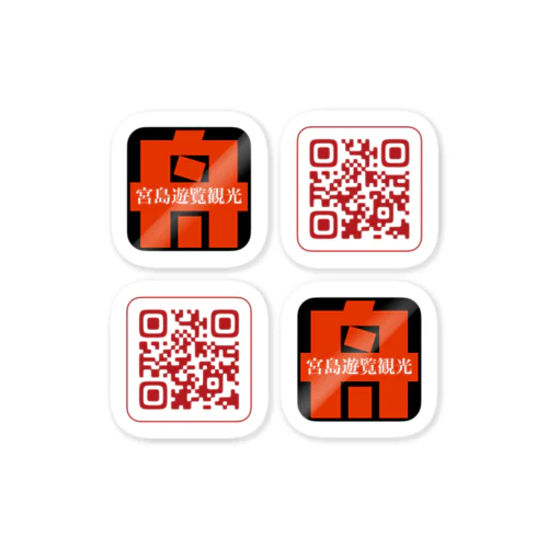 宮島遊覧観光オフィシャルグッズ-3 Sticker