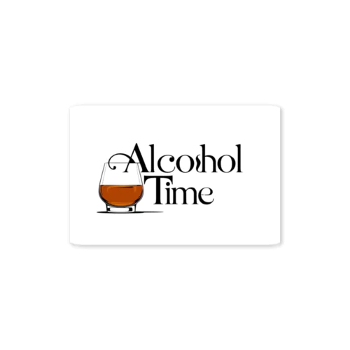 アルコールタイム酒時間　ステッカー Sticker