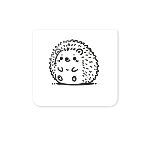 ほっこり丸っこい、のんびりハリネズミ Sticker