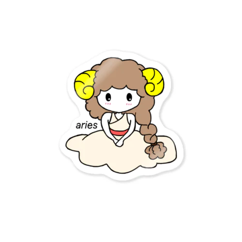 牡羊座　ariesu Sticker