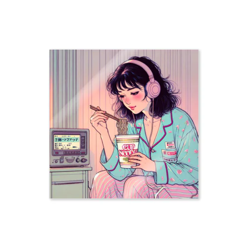 静かな夜のひととき Sticker