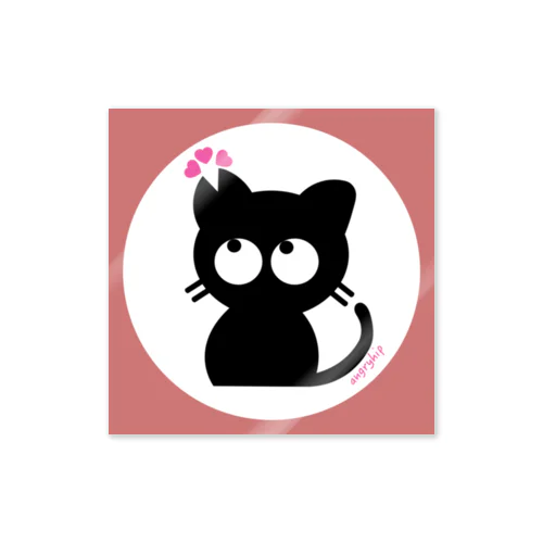 さくら黒ねこ Sticker