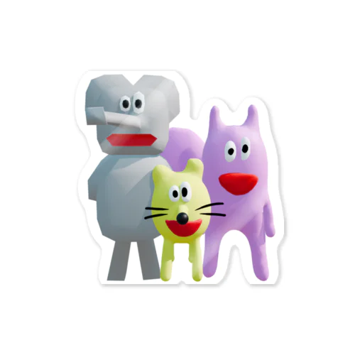 パオ・謎ドッグ・リス_1 Sticker