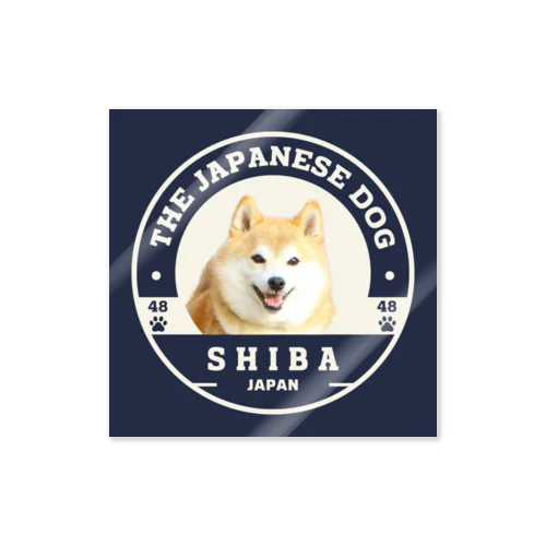 赤柴グッズ_SHIBA-柴-48 Sticker