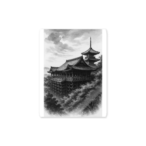 京ノ舞台 ― KIYOMIZU TEMPLE VIEW Sticker