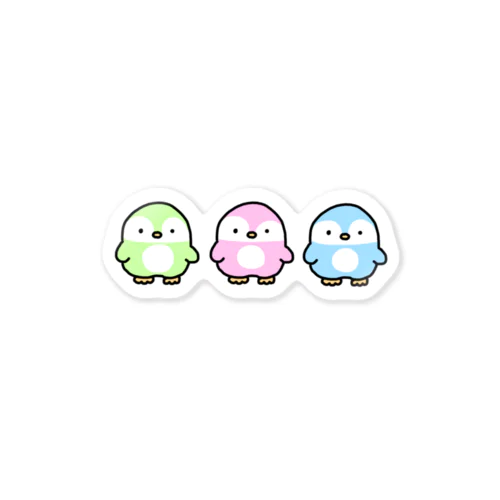ぺんちゃんズ〜パステル〜 Sticker