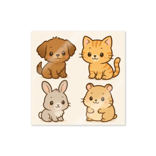 Heart hot animals Sticker