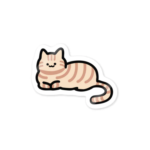 くつろぎねこ　トラ Sticker