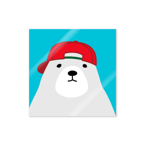 やんちゃなしろくま Sticker