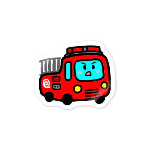 しょうぼうしゃさまのステッカー Sticker