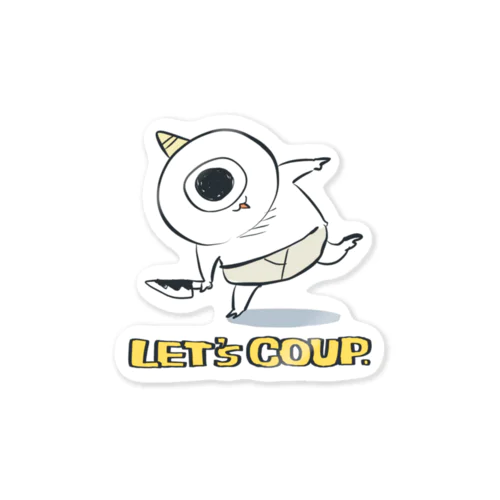 小鬼のネックビ〜LET's COUP〜 Sticker