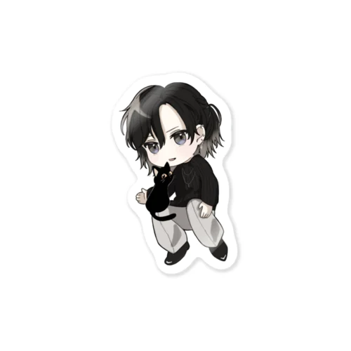 猫背🐈‍⬛ Sticker
