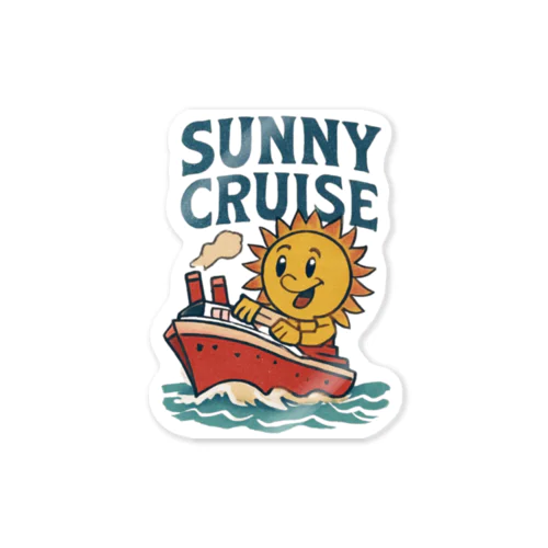 Sunny cruise Sticker