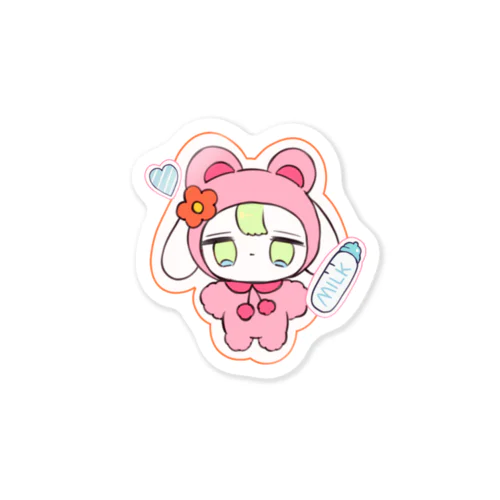 もこもこくま Sticker