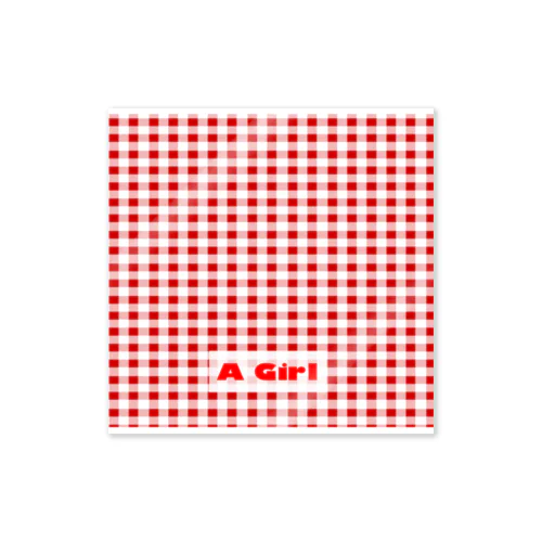 A Girl Sticker